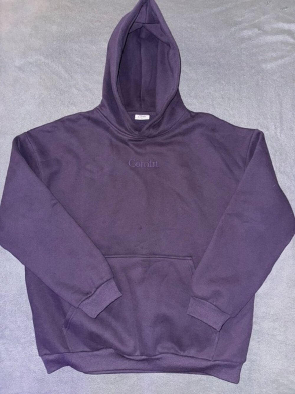 Comfrt 2XL Purple Blackberry Hoodie Pullover Sweatshirt Front Pocket Casual Soft